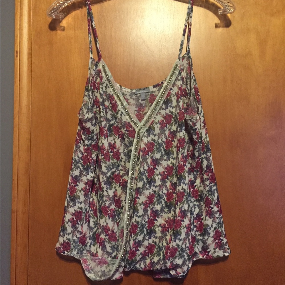 Floral tank top
